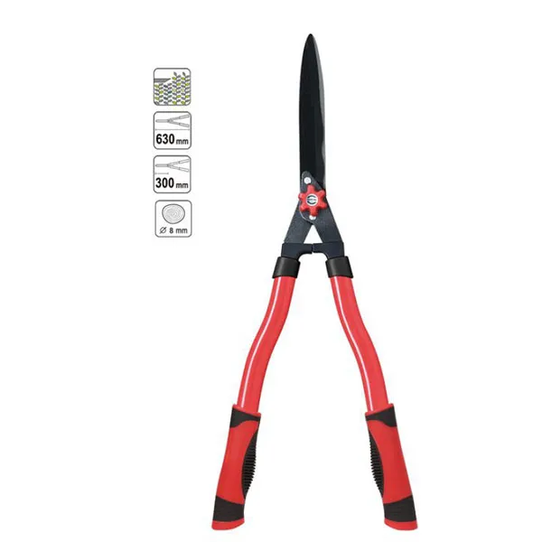 cutting hedge with shears