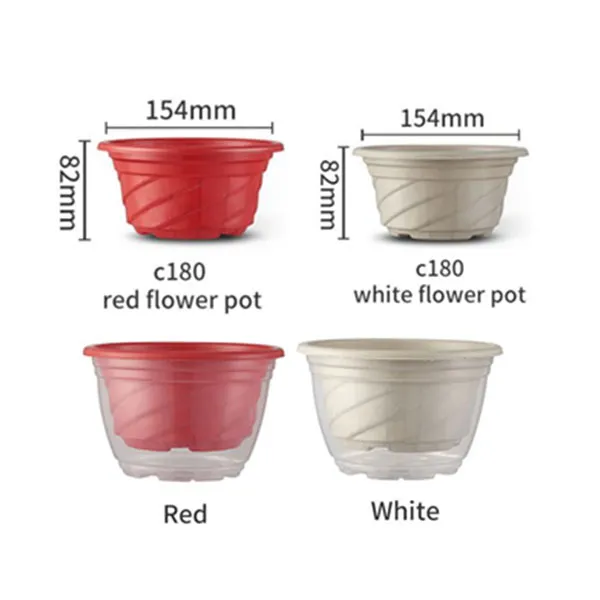 plastic grow plant pot