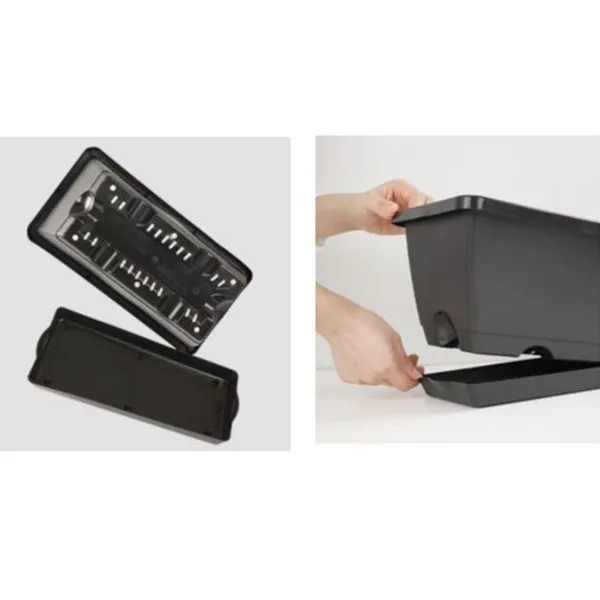 rectangular herb planter