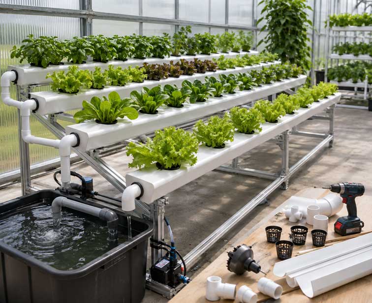 How to Build an NFT Hydroponic System: A Practical Guide for Leafy Greens and Herbs